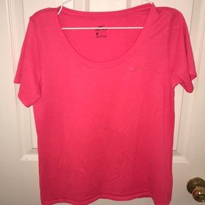 Nike Dri-fit bright pink T-shirt